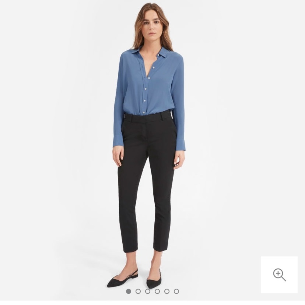 Everlane Clean Silk Relaxed Shirt Size 2